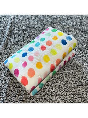 Lovevery rainbow dot organic cotton quilt